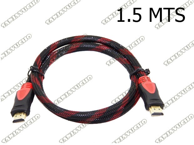 &+u CABLE HDMI 1,5 MTS MALLADO CON FILTRO